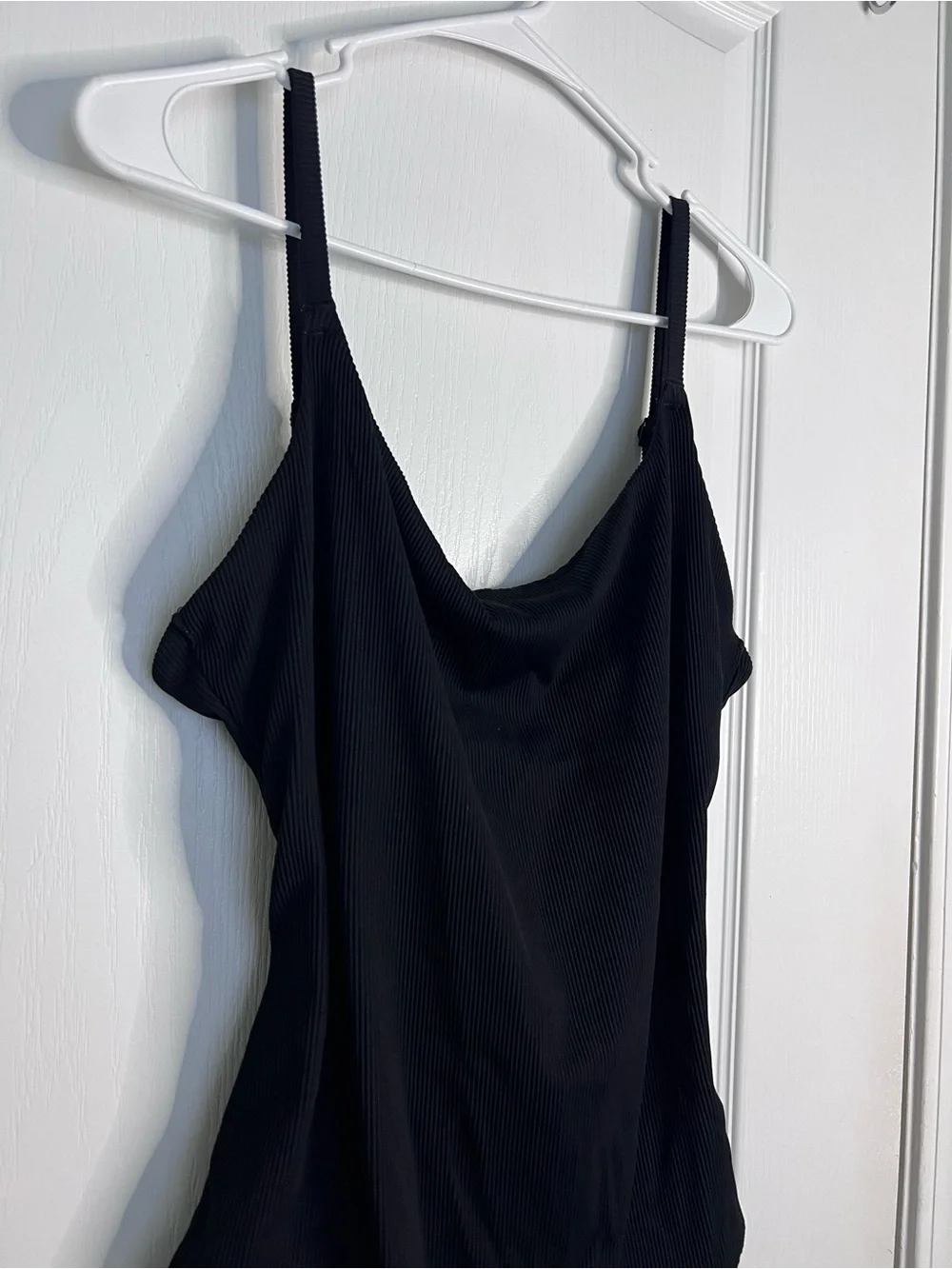Aerie one piece full coverage Black Ribbed One-Piece Swimsuit size XL - Picture 5 of 12